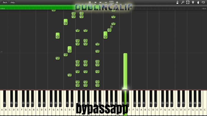 synthesia key number on piano